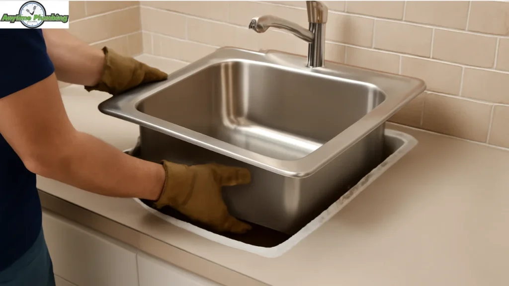 anytime plumber retrofit sink