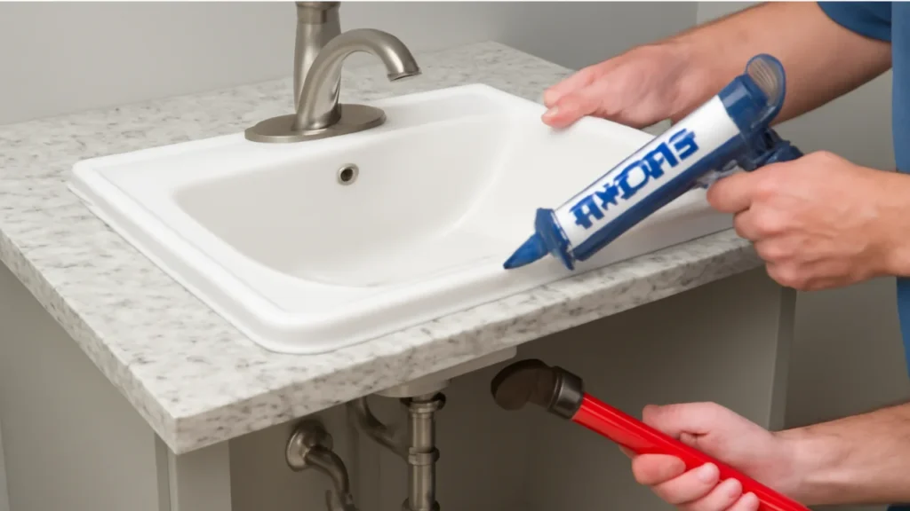 drop in sink installation