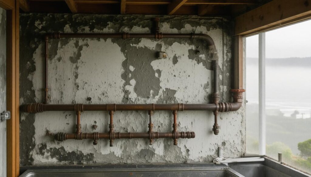 Moisture damage in plumbing