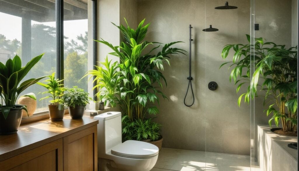 Eco-friendly bathroom design