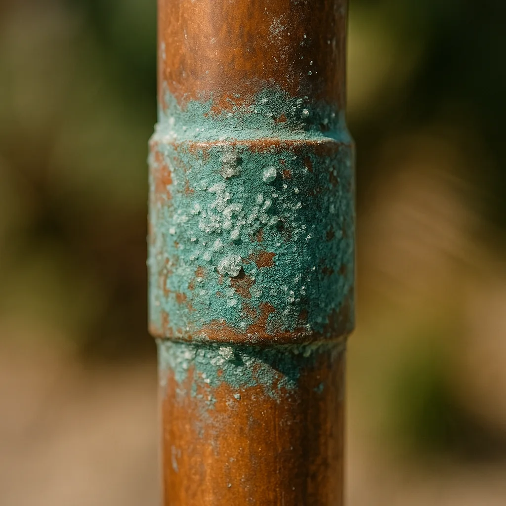 rusted plumbing pipes