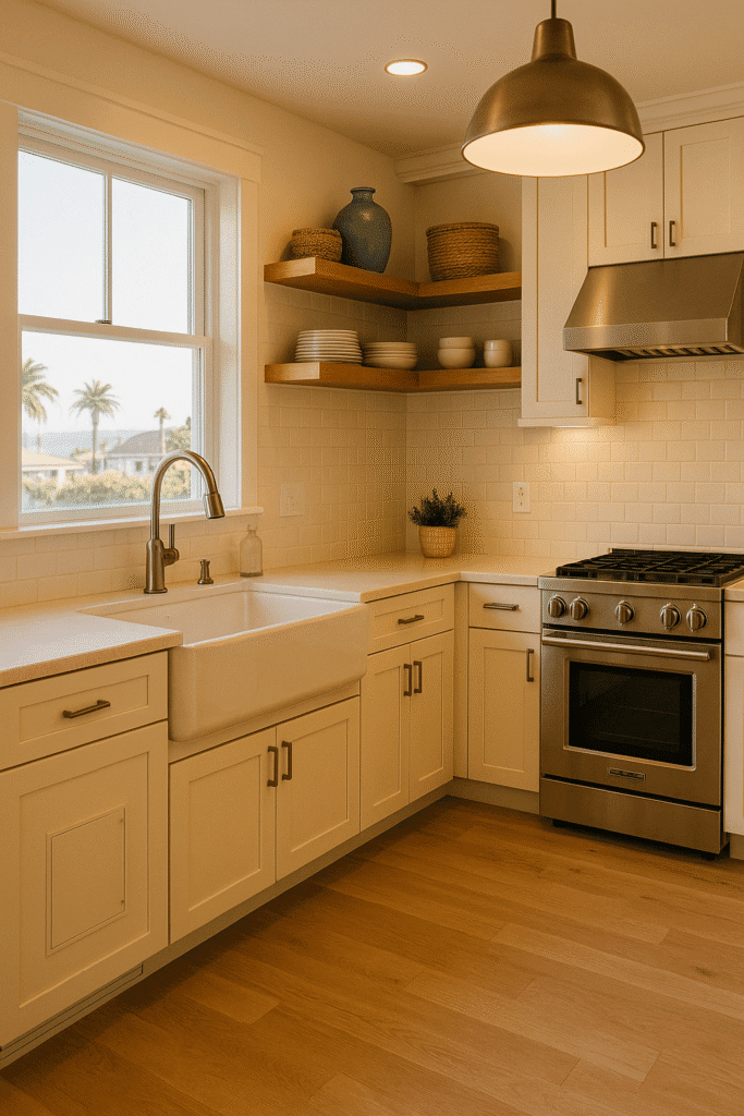 coastal-themed kitchen