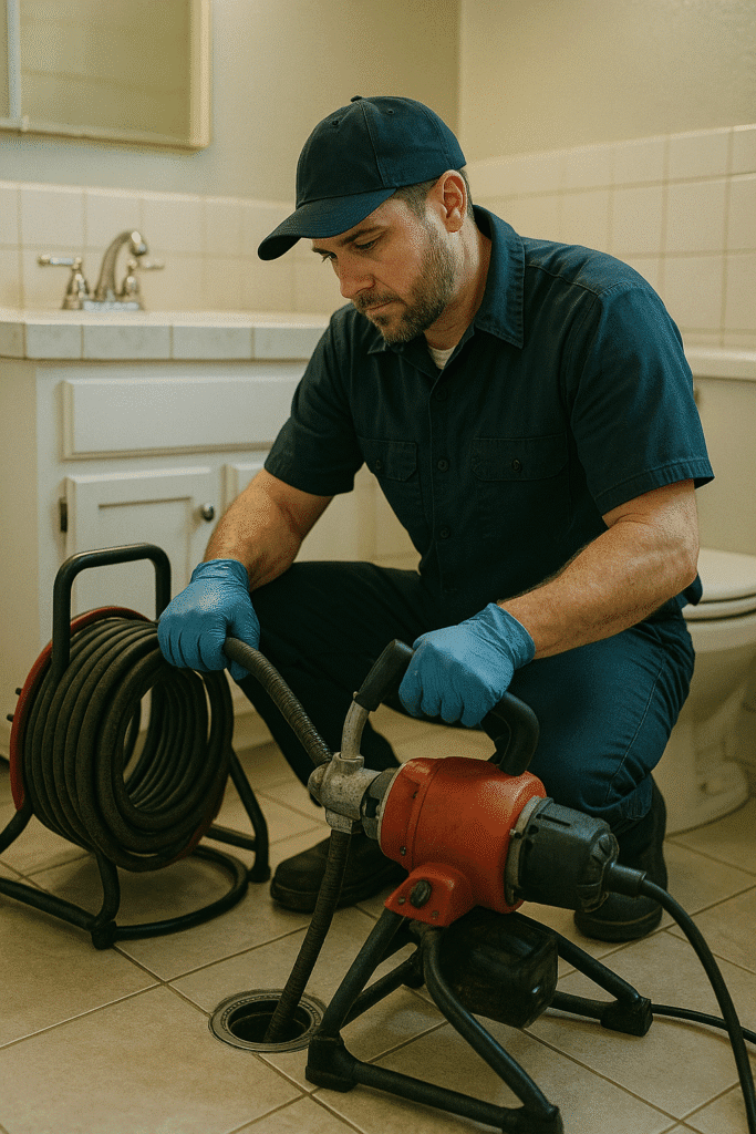 Traditional Drain Snaking
