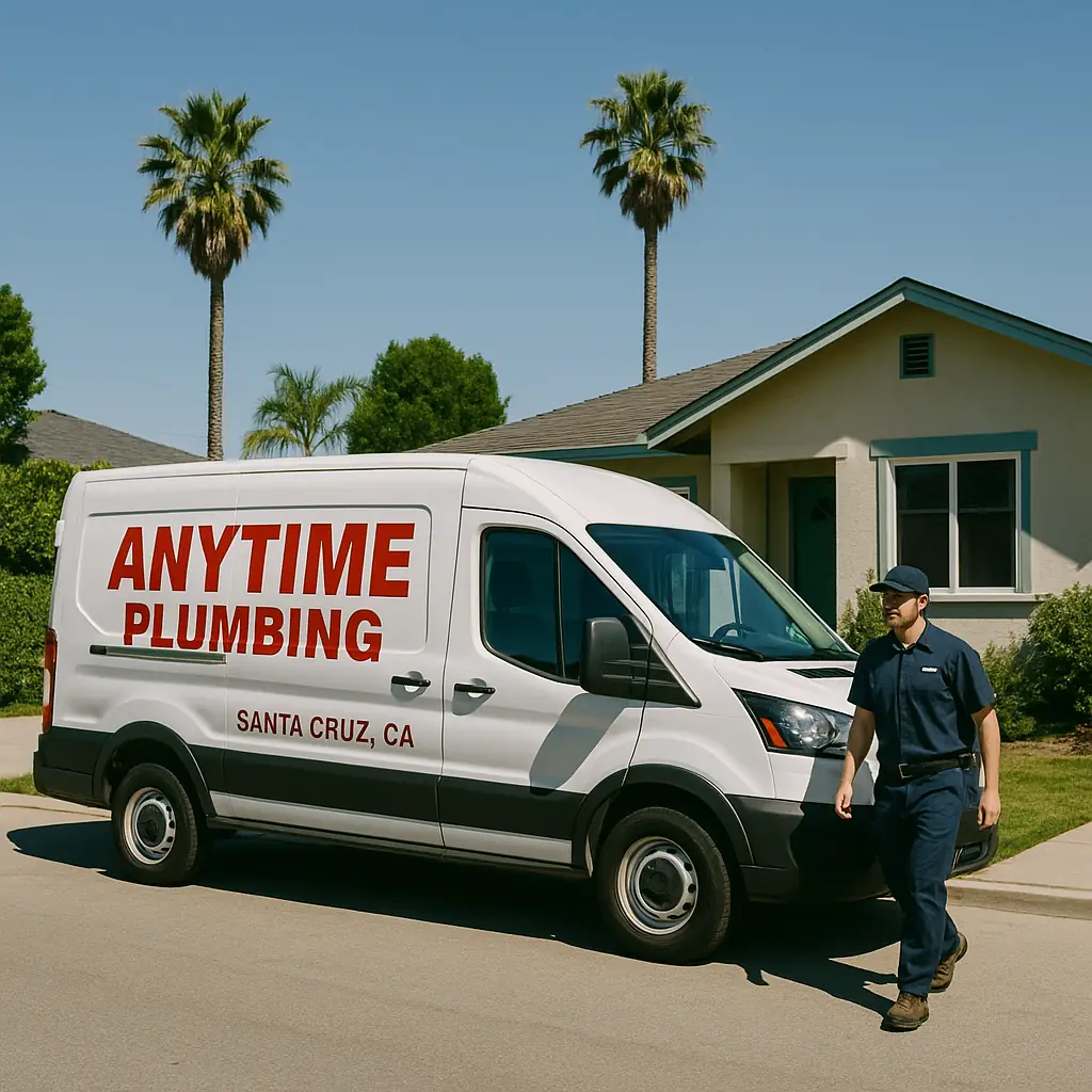 Branded van from Anytime Plumbing