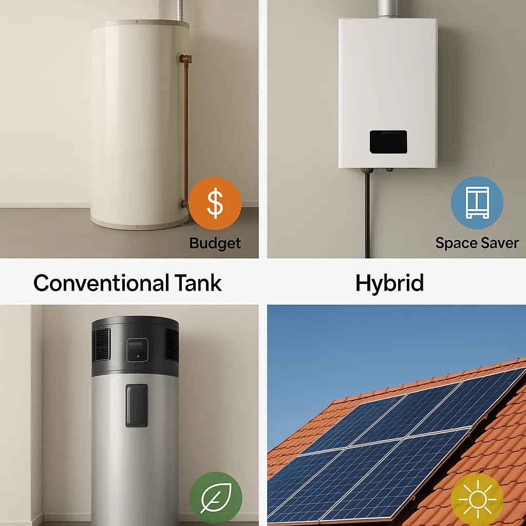 main types of water heaters