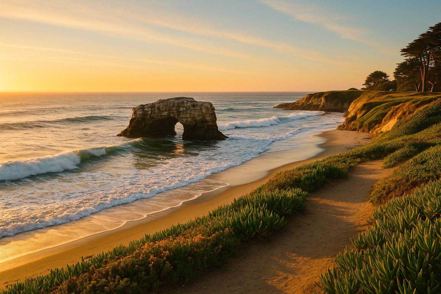 Natural Bridges State Park in Santa Cruz