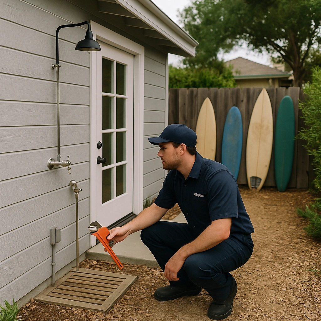 plumber conducting inspection