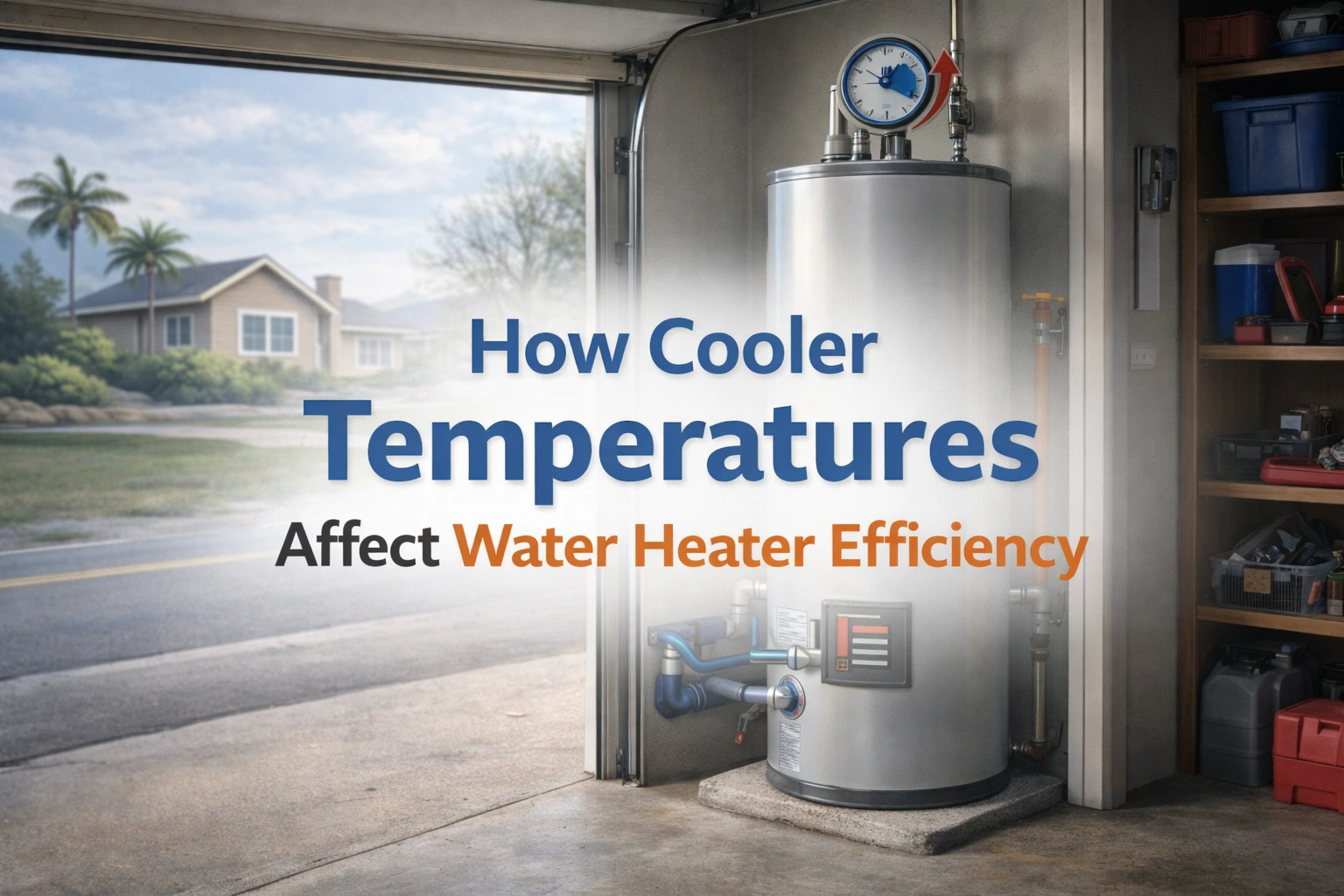 how cooler temp and water heater