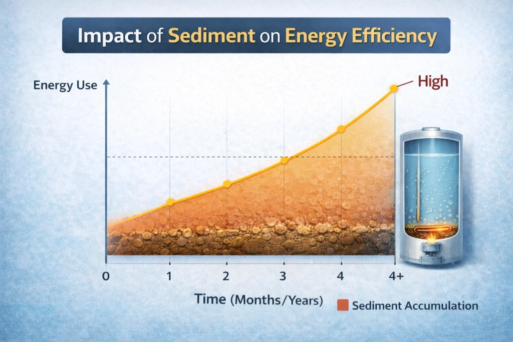 impact of sediment buildup