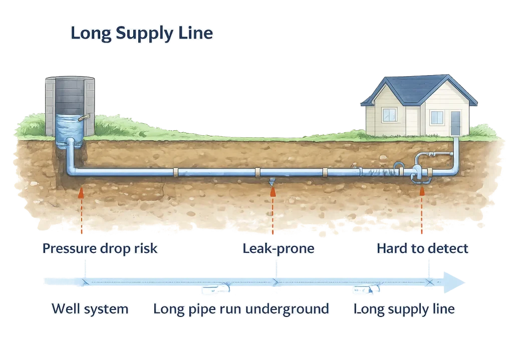 Mountain terrain absorbs more rainfall,