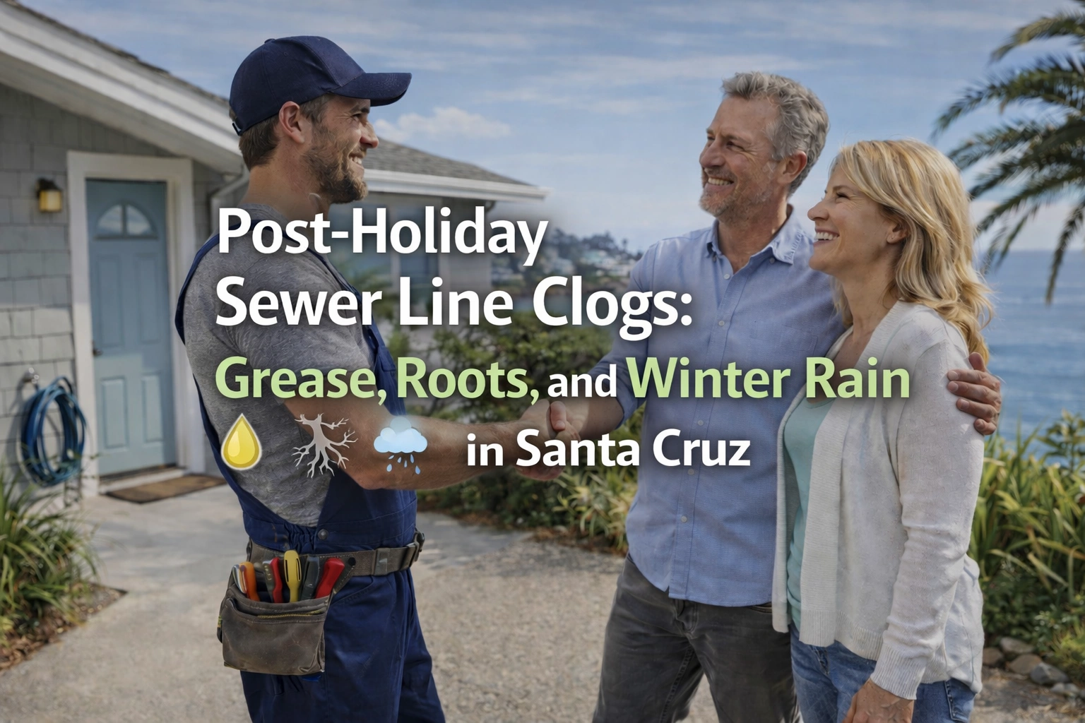 post holiday sewer line clogs
