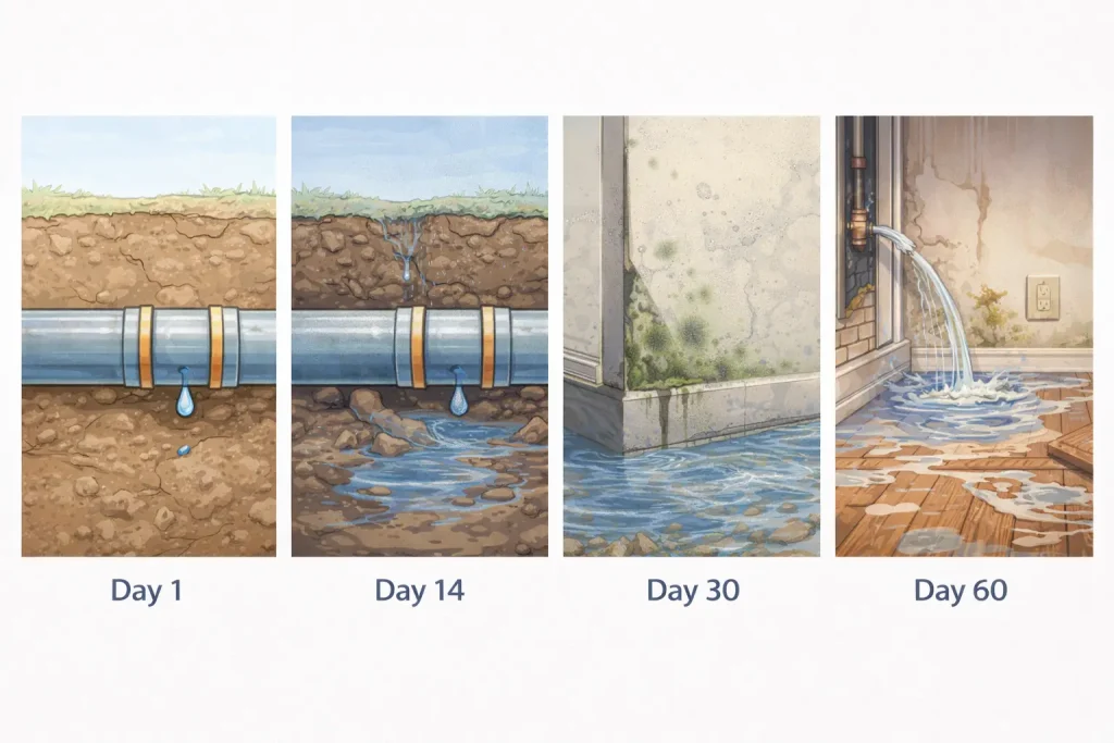 constant moisture exposure, aging sewer lines,