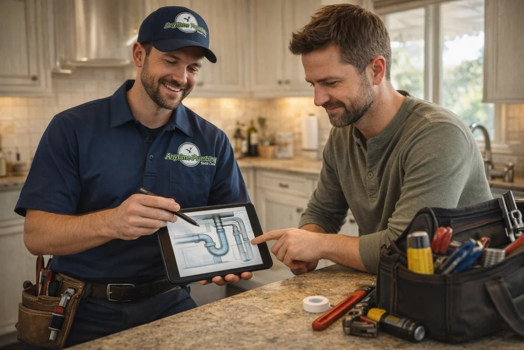 anytime plumbing professional service
