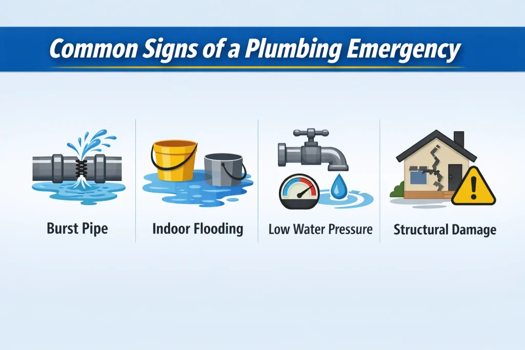 common signs of plumbing emergency