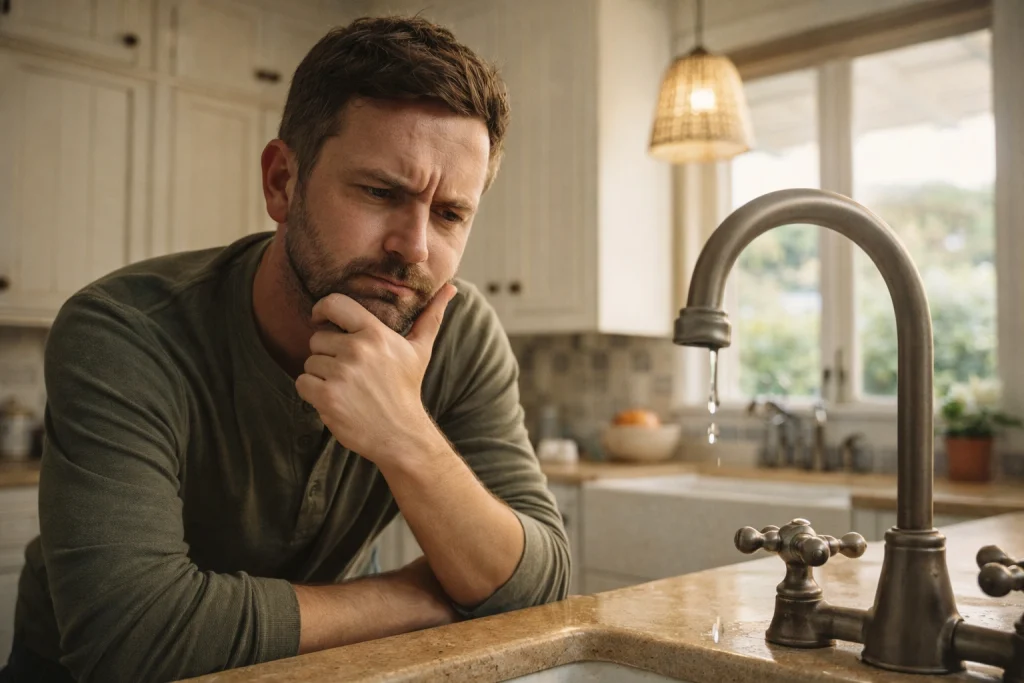 dripping faucet wastes water