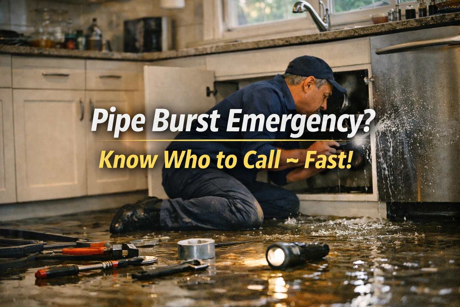pipe burst emergency in santa cruz