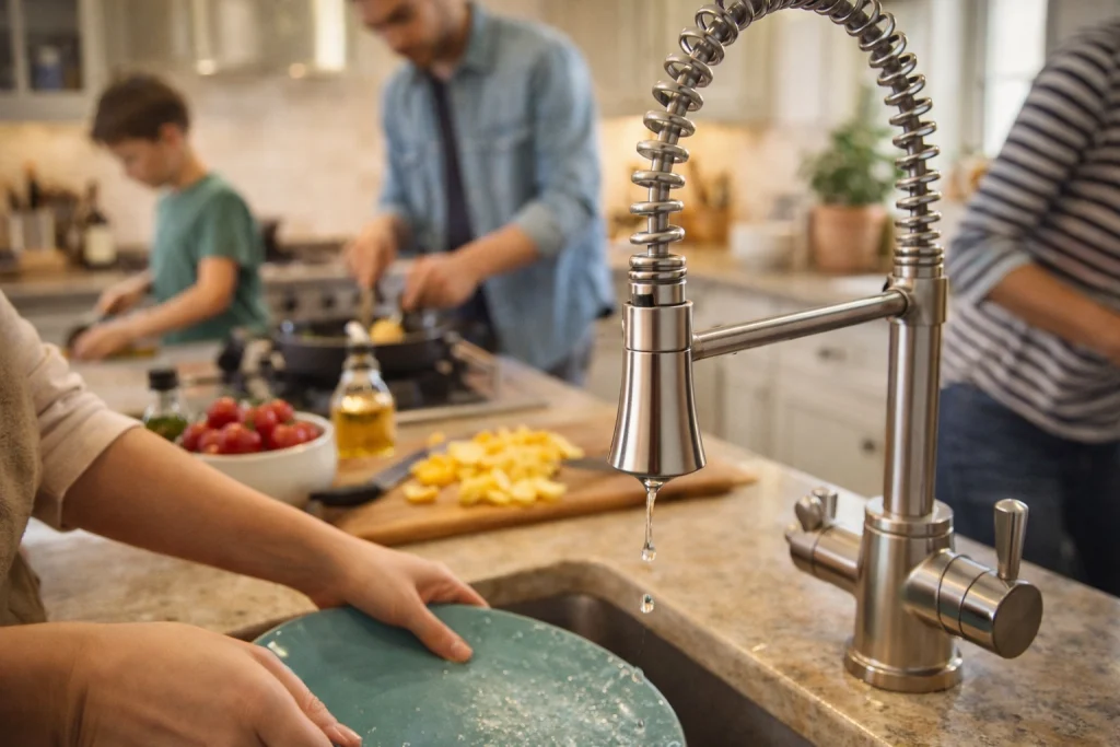 kitchen faucet leaking