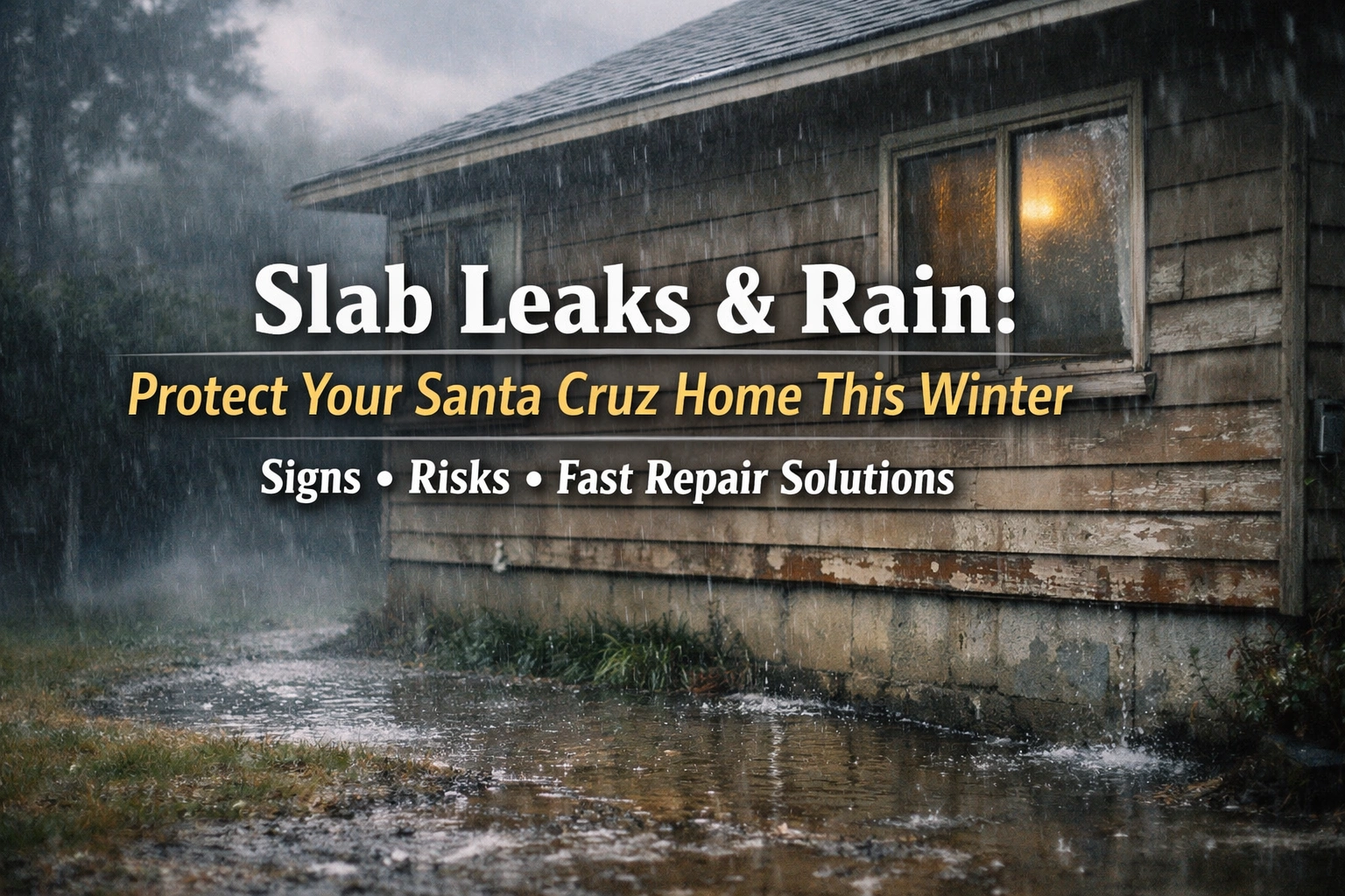 slab leaks and rain in santa cruz