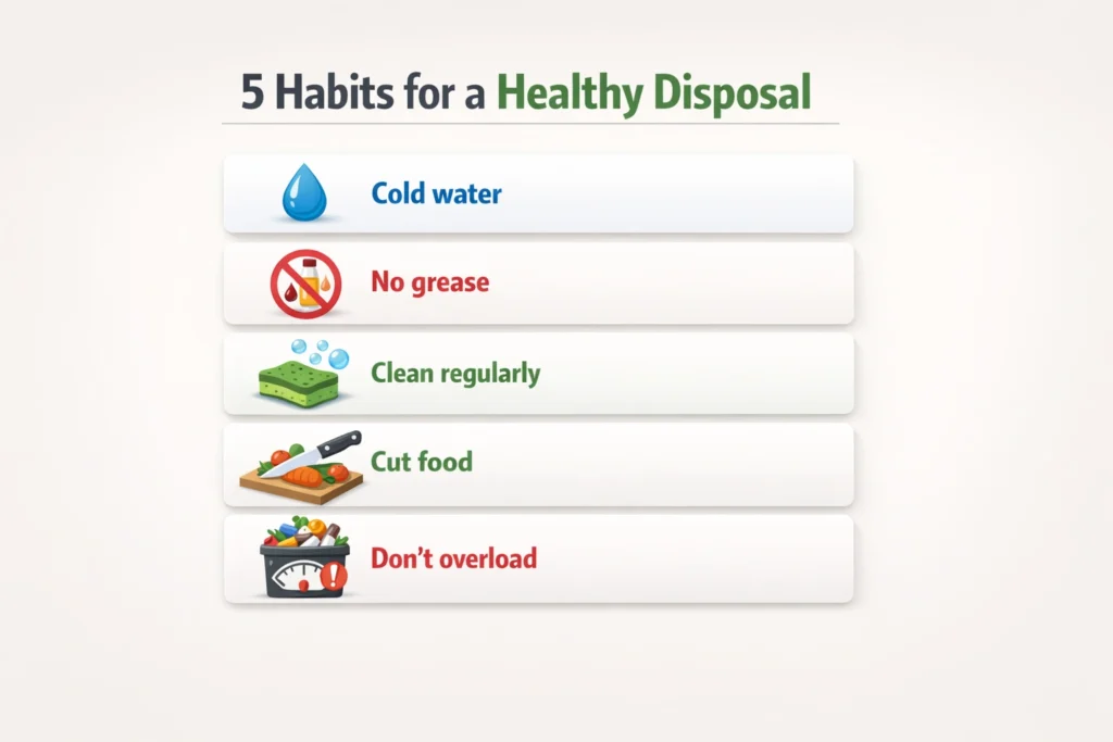 5 habits for a healthy disposal