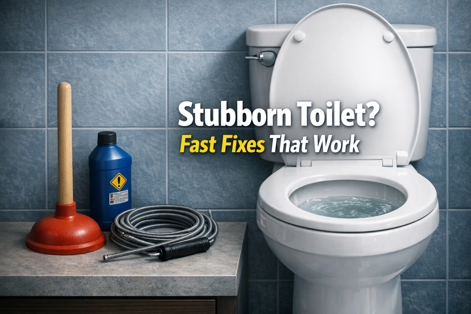 Bathroom tools and clogged toilet solutions