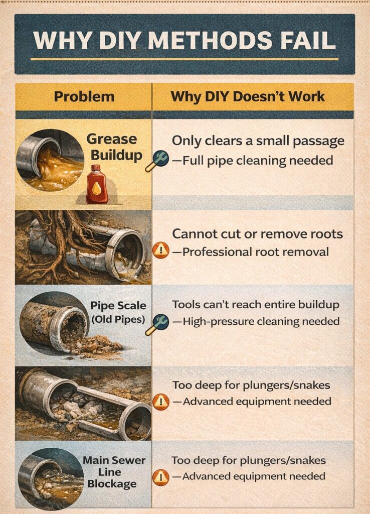 Why DIY plumbing methods fail