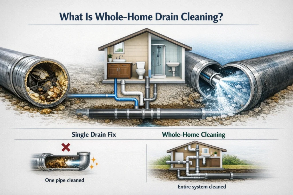 whole house drain cleaning