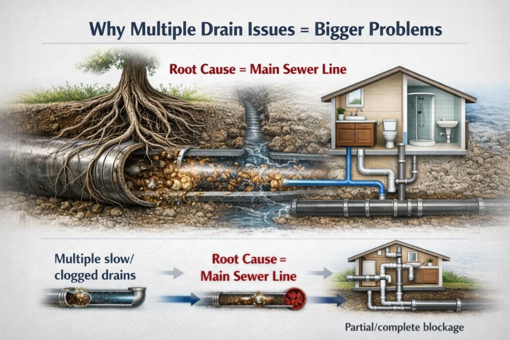 Why multiple drain issues occur