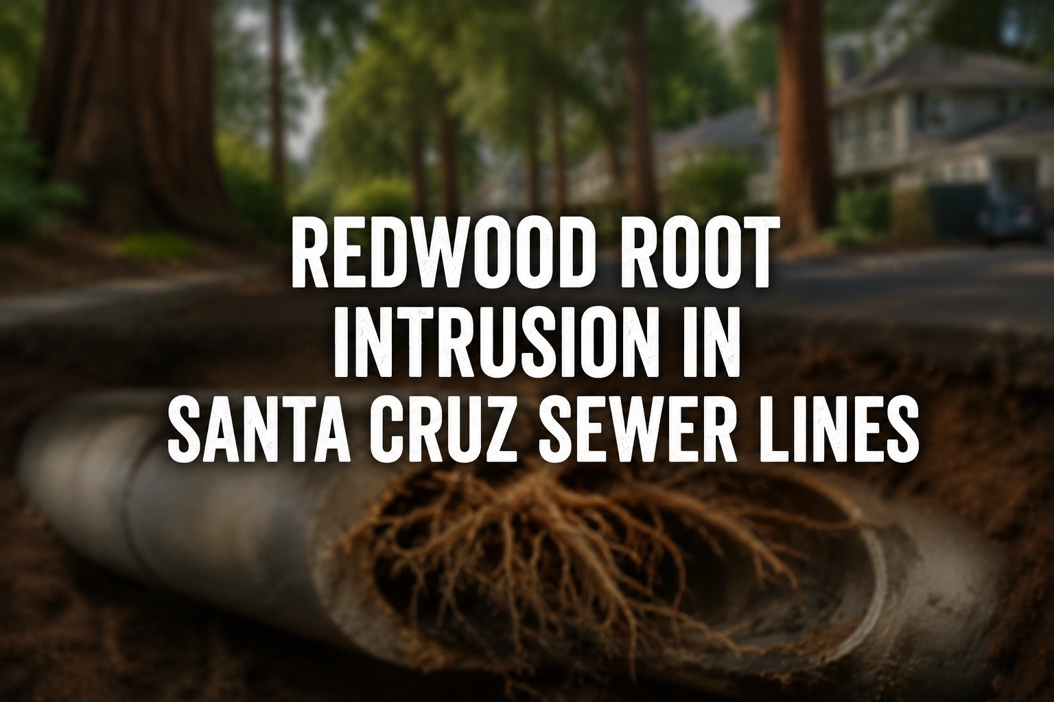 redwood tree root intrusion