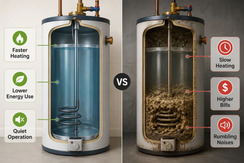 Sediment Buildup Does Inside a Water Heater Tank