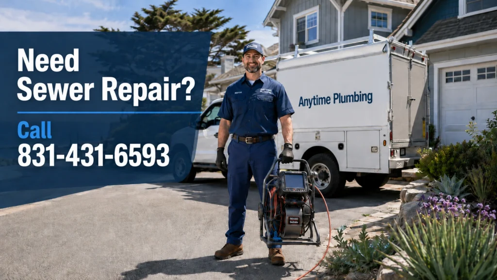 Anytime Plumbing sewer repair service in Santa Cruz