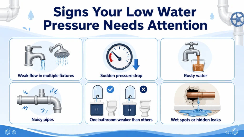 signs your low water pressure needs attention