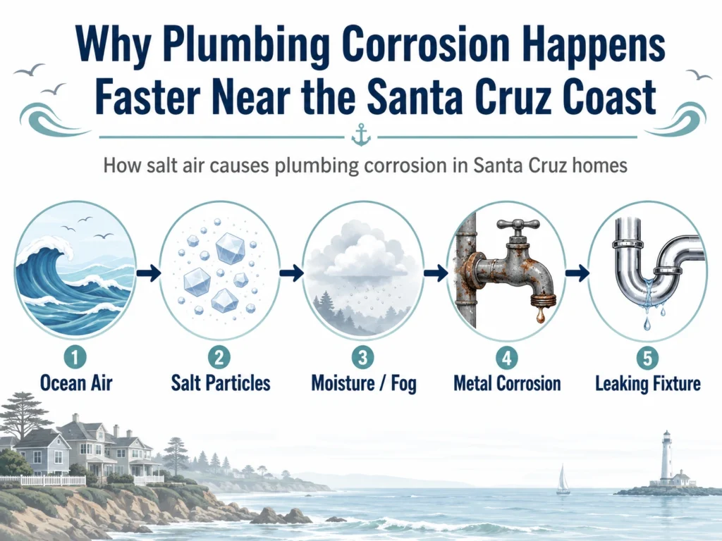 why plumbing corrosion happens in santa cruz