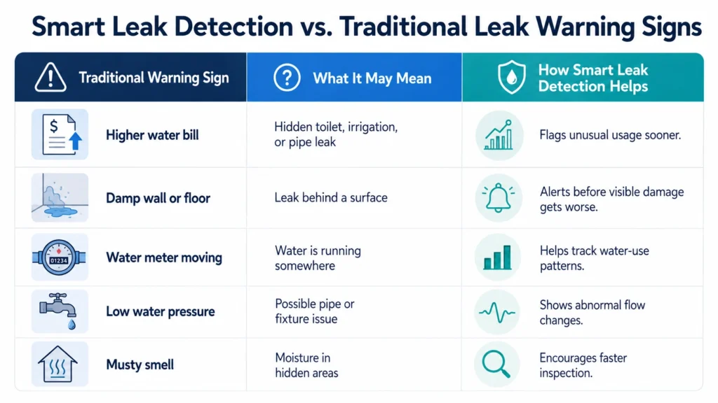 Smart Leak Detection vs. Traditional Leak Warning Signs