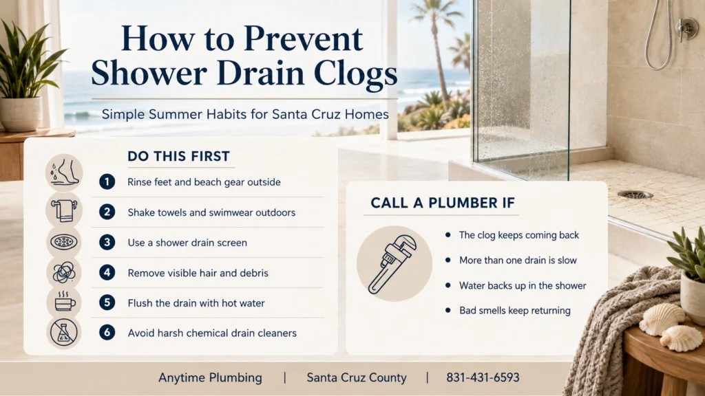 how to prevent shower drain clogs
