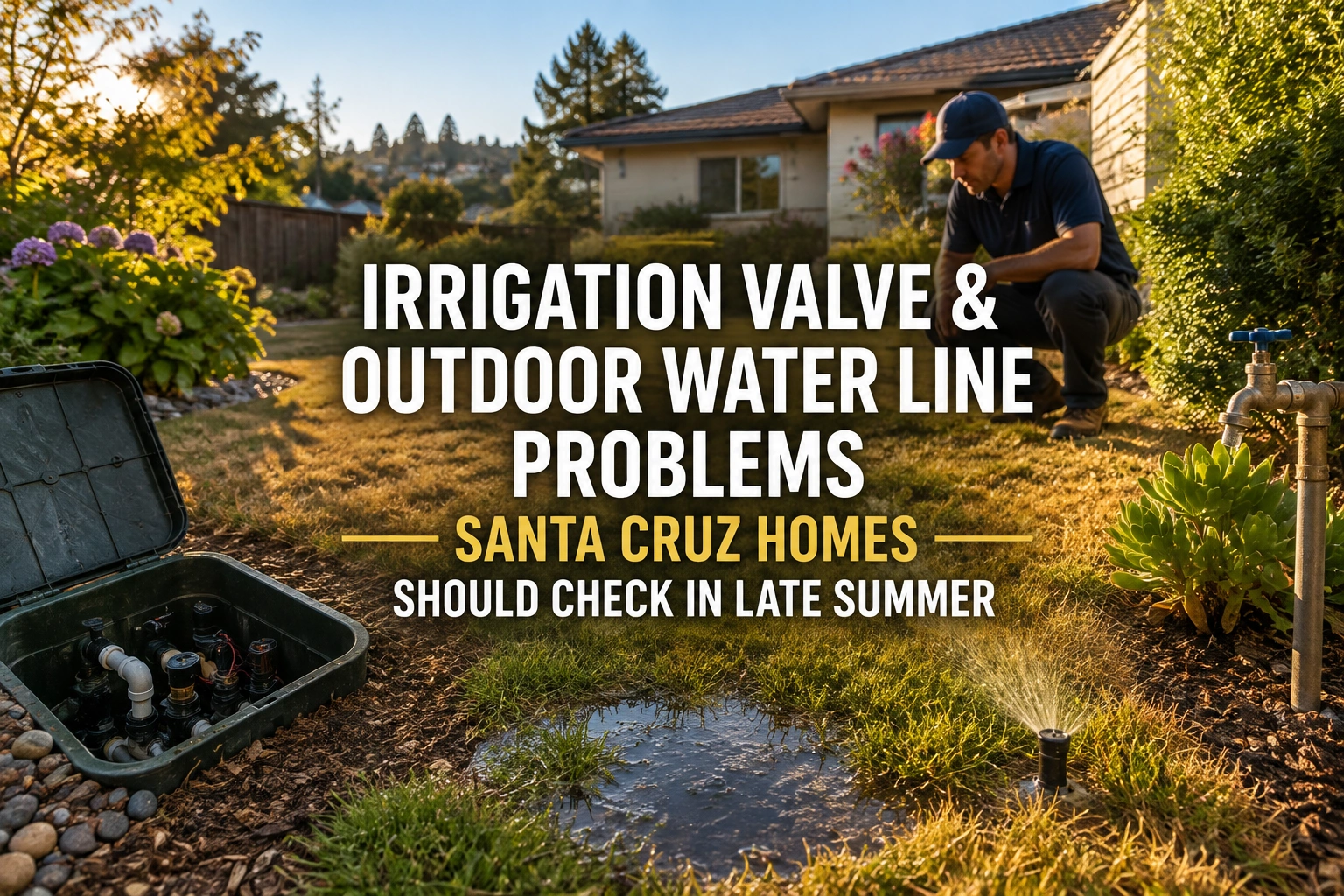 irrigation valva and outdoor water line problems