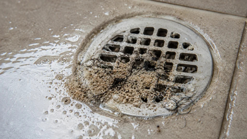 outdoor showers can help prevent sand clogs