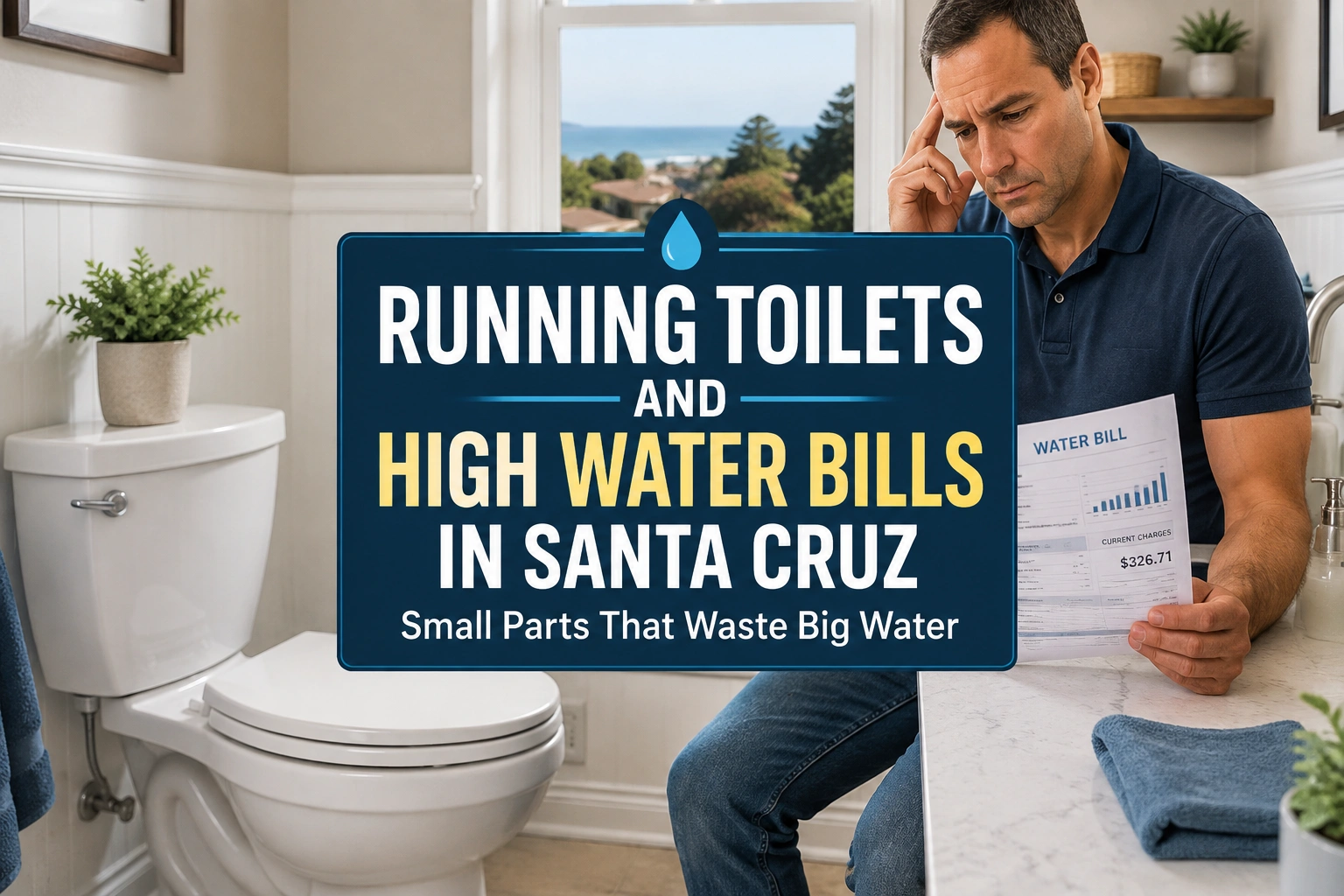 running toilets and high water bills