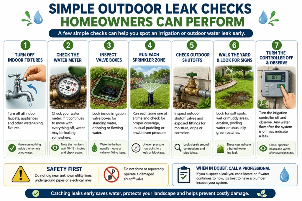 sinple outdoor leak checks homeowners can perform