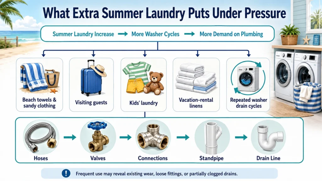 what extras summer laundry puts under pressure