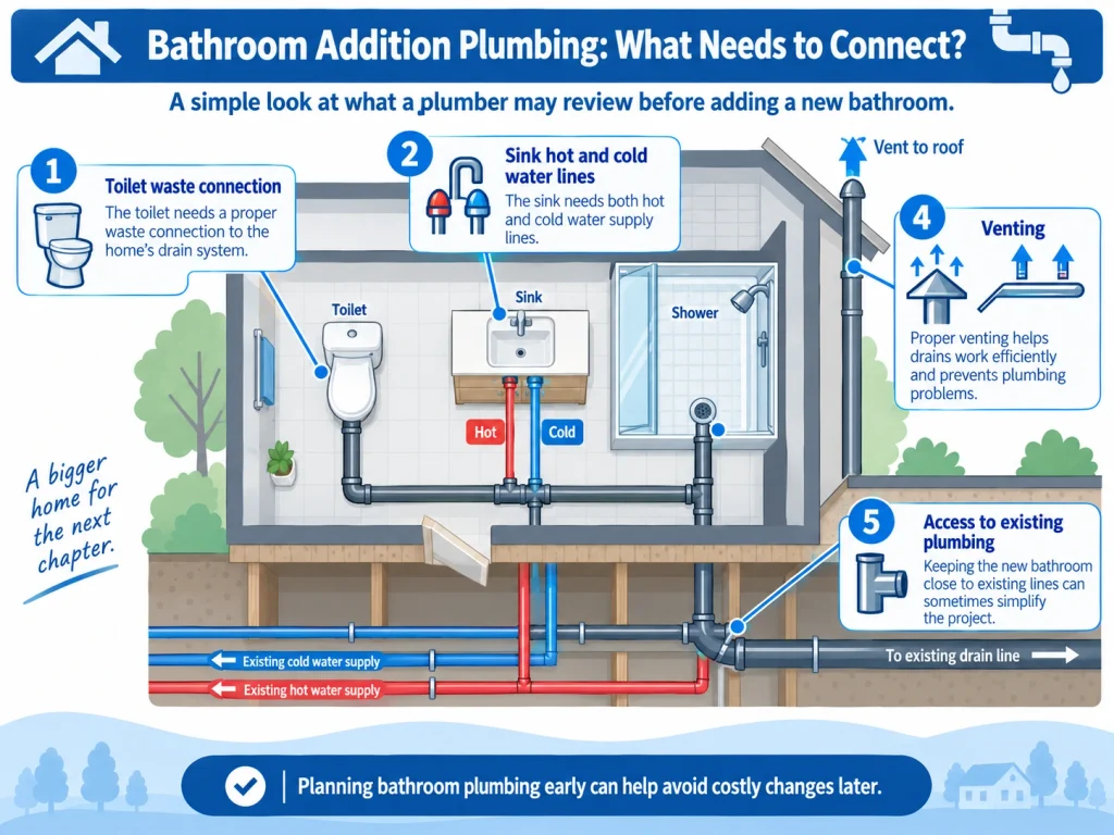 Bathroom Addition Plumbing What Needs to Connect