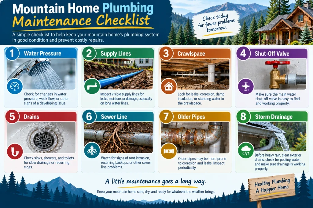 Mountain Home Plumbing Maintenance Checklist