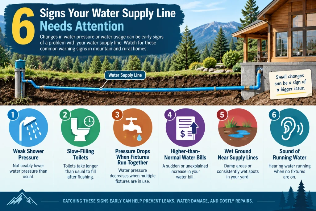 Signs of Water Pressure or Supply Line Problems