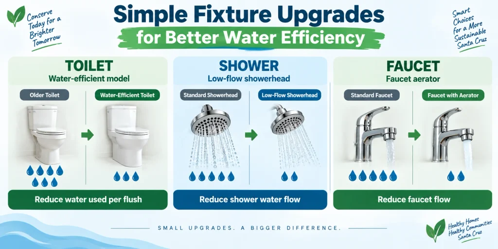 simple fixtures upgrades for better water efficiency