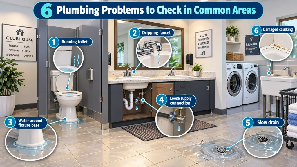 Common Area Plumbing Checklist Infographic