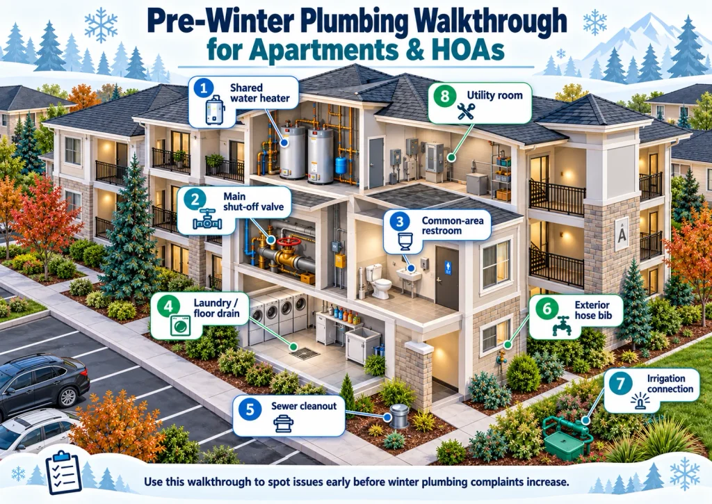 Pre-Winter Apartment Plumbing Walkthrough
