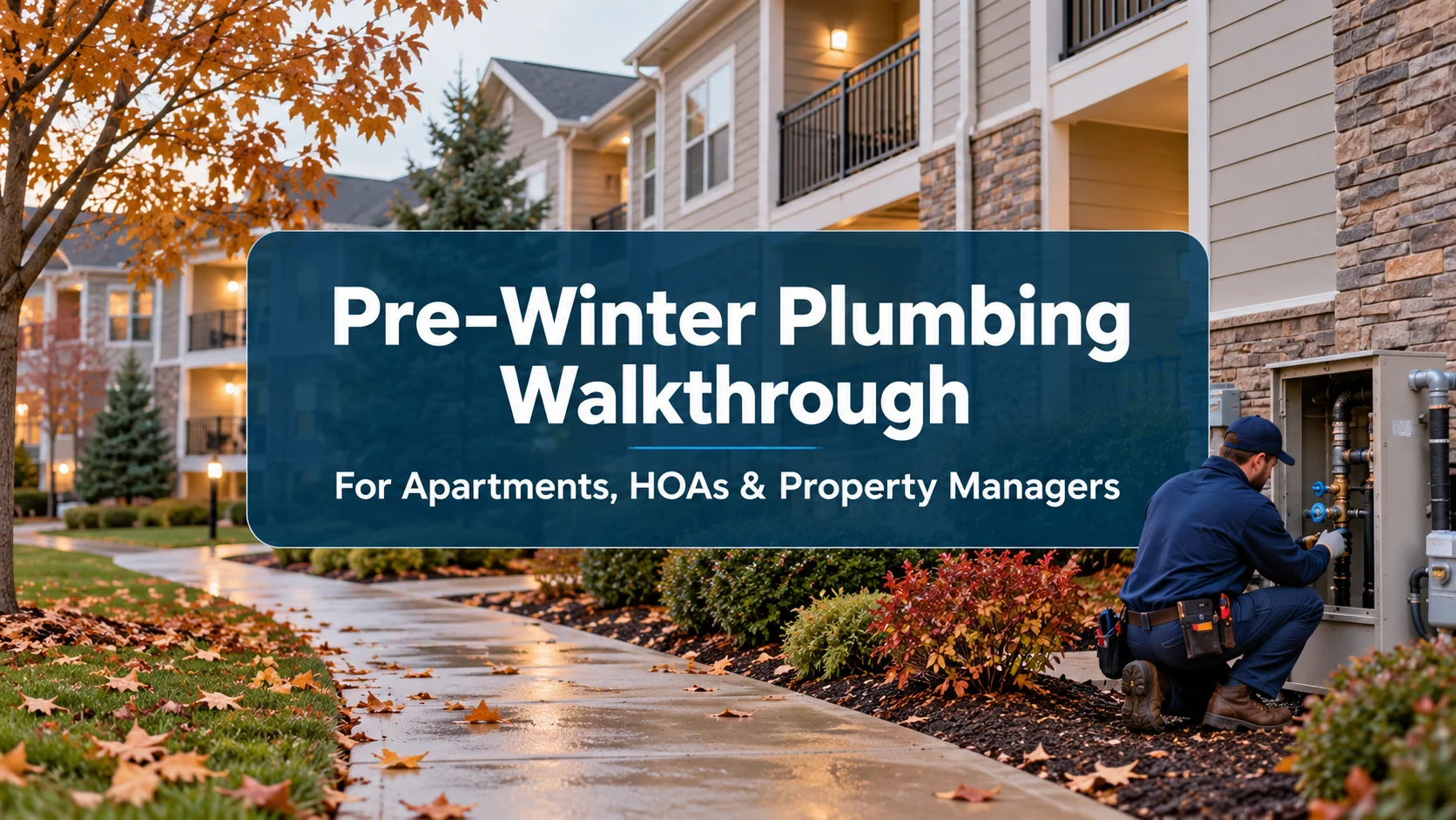 Pre-Winter Plumbing Walkthrough